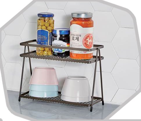 Multi purpose organizer with 2 tiers